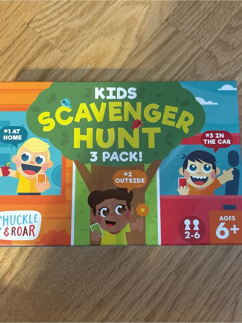 Kids Scavenger Hunt 3-Pack Card Game Home Outside In the Car